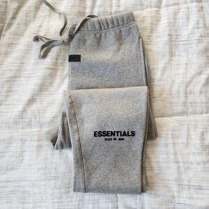 Fear of God Essentials Classic Fleece Heather Gray Sweatpants